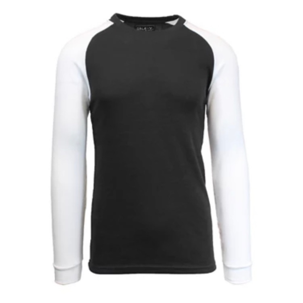 Galaxy by Harvic - NEW - Men's Thermal Shirt with Contrast Raglan Trim